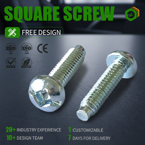 <span class=keywords><strong>Tornillo</strong></span> de máquina JSCREW de acero al carbono cincado con cabeza cuadrada ranurada, <span class=keywords><strong>tornillo</strong></span> <span class=keywords><strong>antirrobo</strong></span>, <span class=keywords><strong>tornillo</strong></span> de punta de perro para automoción - Product Image 1