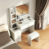 Coiffeuse Moderne et Durable Tout-en-un avec Rangement, Multifonctionnelle, Idéale pour Appartement, Petite Chambre, Économique