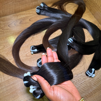 Cheveux bruts du Cambodge, cheveux indiens non traités, vente en gros en vrac, cheveux vietnamiens lisses naturels, tissage de cheveux bruts d'un seul donneur, mèches birmanes