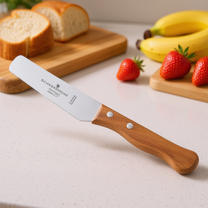 Cuchillo para desayuno Schwertkrone de 12 cm con hoja dentada y mango de madera - Product Image 3