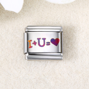Modular <b>Bracelet</b> Titanium Steel <b>Flower</b> Pattern Cube Design Unisex Gift Jewelry - Product Image 4