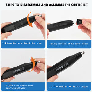 Tondeuse à poils du <span class=keywords><strong>nez</strong></span> portable USB Lanumi 163, étanche IPX5, tondeuse électrique pour sourcils et poils du <span class=keywords><strong>nez</strong></span> pour hommes, utilisation en camping-car ou en voiture - Product Image 6