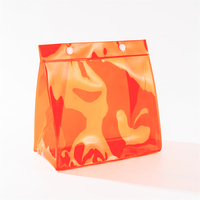 Sac de maillot de bain en PVC coloré, sac d'emballage transparent en vinyle coloré pour bikini, pochette cadeau promotionnelle