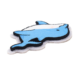 Tùy Chỉnh Tự Dính 3D Thêu Logo Vá Động Vật Cá Heo Bàn Chải Đánh Răng Thêu Vải Cho Hat Trang Trí Nội Thất Chủ Yếu Vải Ren - Product Image 2