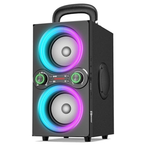 Altavoces Bluetooth, Altavoz Bluetooth Portátil Inalámbrico TWS de 80W, Luces Rítmicas, Altavoz Estéreo de 100dB con BassUp - Product Image 1