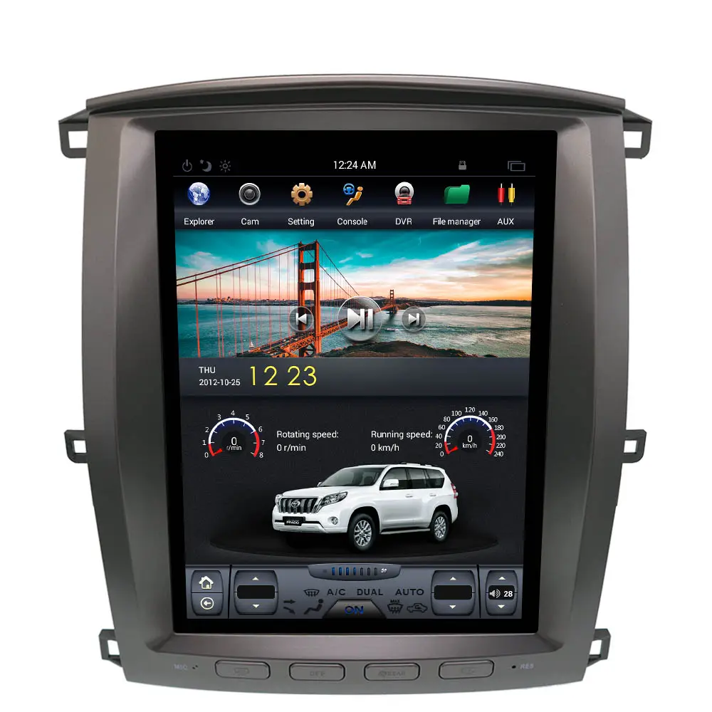 TPXINXIN Radio mobil Android 11, untuk Toyota Land Cruiser 100 Lc100 untuk Lexus Lx470 navigasi Gps pemutar Multimedia Unit Stereo
