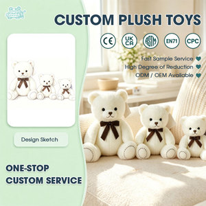 Ourson en peluche professionnel à prix d'usine avec logo personnalisé pour cadeaux promotionnels et confort des enfants - Product Image 1