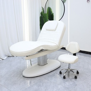 Mesa de Masaje Ajustable con Reposacabezas Integrado, Cuero PU, Marco Metálico, Mueble Moderno para Salón, Uso Comercial - Product Image 6