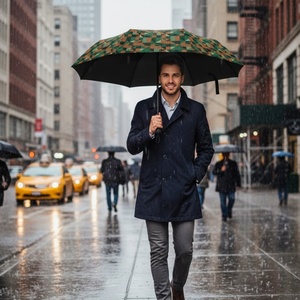 Custom Logo Wholesale Iron <b>Frame</b> Automatic Open Close Compact Folding Umbrella Windproof UV Protection All-Season for Women Men - Product Image 3