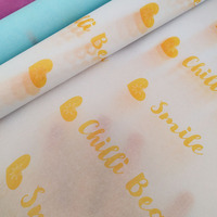 Papier de Soie Personnalisé en Promotion OEM Doux, Écologique, Impression Recto pour Emballage Cadeau