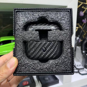 Venta caliente Patrón de fibra de carbono real Funda protectora dura a prueba de golpes para <span class=keywords><strong>Airpods</strong></span> pro cover - Product Image 2
