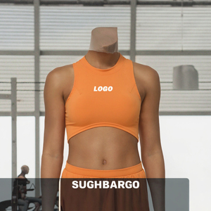 Soutien-gorge de sport ultra-doux et léger, anti-choc, anti-humidité, long, rembourré, débardeur sans manches pour femme, idéal pour la gym - Product Image 3