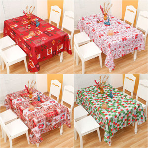 New Christmas <b>tablecloths</b>, home decorations, polyester <b>tablecloths</b>, table runners, placemats, restaurant decorating supplies - Product Image 1