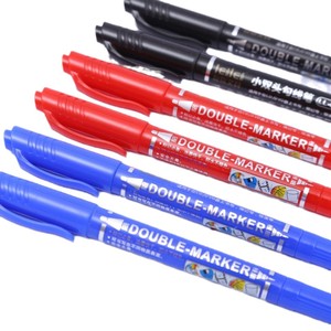 Leilei Double-Head <b>Permanent</b> <b>Marker</b> Pen LL-8858 For Cd Dvd Writing Art Use - Product Image 4