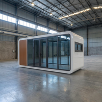 Module de bureau de jardin moderne, Cabine Apple, Maison capsule, Module de travail préfabriqué, Bureau WFH pour jardin, Isolé, Étanche, Prix usine