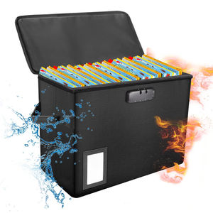 Caja de Almacenamiento para Cómics Resistente al <span class=keywords><strong>Fuego</strong></span> y al Agua, Caja para Cómics, Contenedor para Cómics Resistente a la Humedad con Cierre de Seguridad - Product Image 1