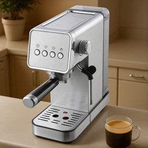 Máquina de café expreso semiautomática eléctrica de acero inoxidable para USO HOTELERO ecológico - Product Image 3
