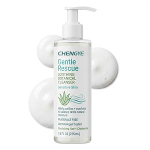 Nettoyant Visage Apaisant à l'<span class=keywords><strong>Aloe</strong></span> <span class=keywords><strong>Vera</strong></span> pour Peaux Sensibles / Nettoyant Quotidien Hydratant au Cornice - Doux, Apaisant et Non Irritant - Product Image 2