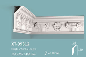 Corniche de plafond <span class=keywords><strong>moulure</strong></span> couronne pour plafond résistant à la chaleur Surface réduction du bruit pour <span class=keywords><strong>mur</strong></span> usine approvisionnement direct en gros - Product Image 3