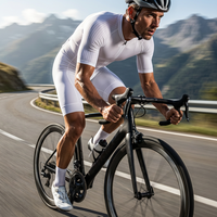 Traje de Ciclismo de Triatlón Unisex de Talla Grande, Transpirable, con Corte Láser, Sin Mangas/Manga Corta/Manga Larga, Cierre Completo, Personalizable, con Acolchado de Gel