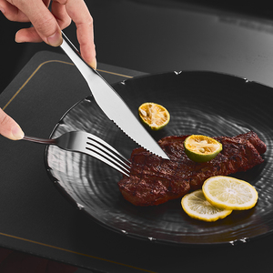 <span class=keywords><strong>Set</strong></span> di posate da campeggio in acciaio inossidabile ST 410, 33 pezzi, cucchiai, forchette, coltelli, riutilizzabili, portatili, moderni, per casa, cucina, all'ingrosso - Product Image 3