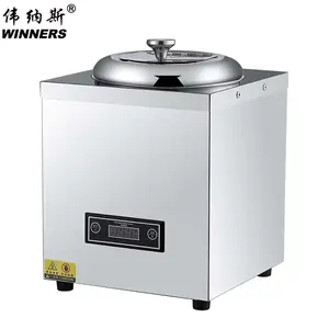 Alat pemanas makanan, 10L komersial mewah prasmanan Bain Marie Pot sup makanan hangat Desktop Stainless Steel sup hangat