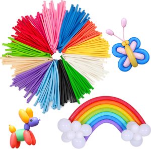100pcs lattice Macarons magici palloncini lunghi forma animale festa compleanno pagliacci Baby Shower decorazione di cerimonia nuziale palloncino in lattice Twist - Product Image 1