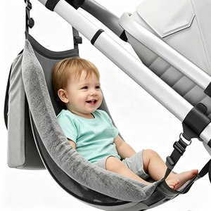 Asiento de hamaca portátil para niños pequeños, accesorio desmontable para asiento de bebé, accesorio para cochecito, hamaca portátil para bebé para exteriores, para usar con cochecito - Product Image 1