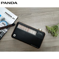 Radio Internet portable vintage PANDA rétro en plastique imitation bois, AM/FM/3 bandes SW, rechargeable, pour la maison, livraison directe d'usine