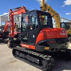 Excavatrice sur chenilles Kubota Kx080 d'occasion du Japon, 8 tonnes, avec moteur, boîte de vitesses et pompe, composants principaux, faible nombre d'heures de travail, en vente chaude - Product Image 1