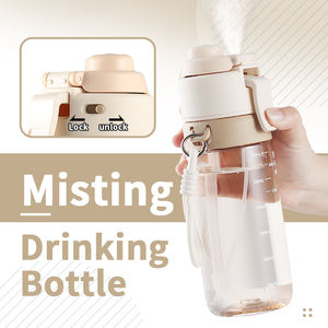 780ml kullanımlık Bpa ücretsiz Tritan içecek plastik açık seyahat spor spor taşınabilir sis sprey su şişesi pipetli bardak - Product Image 2