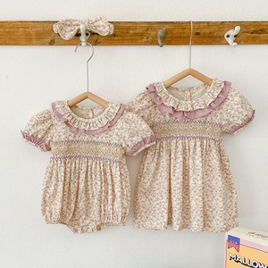 Vestidos de Verano para Bebés Niñas, Manga Corta, Estampado Floral, Ropa de <span class=keywords><strong>Moda</strong></span> para Bebés - Product Image 1