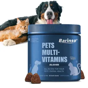 Oem veterinário recomendado vitamina suplemento cão suporte multivitamina dieta equilibrada gato vitamina macio