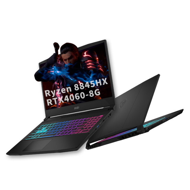 165Hz IPS Gaming Laptop MSI Star Shadow 15 2024 R7-8845HS RTX4060 16GB 512GB NVMe Gen4 Computer