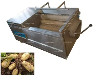 Máquina de lavar e descascar 5000kg por hora, máquina de lavar cenoura/batata e descascar/cassava máquina de lavar e descascar