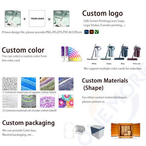 Recién llegado, toallitas húmedas reutilizables reemplazables, toalla manos libres, cambio de papel automático, fregonas de pared plana, fregona de limpieza de suelo - Product Image 3