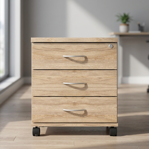 Contemporary Modern Bedroom Furniture Side Table Storage <b>Shelf</b> 3 Drawers Living Room Nightstand Night <b>Lamp</b> Chipboard/Particle - Product Image 3