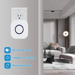 Système d'alerte domestique sans fil pour soignants, double récepteur, sonnette d'appel d'urgence SOS, pour personnes âgées et parents, portée de plus de 300 mètres - Product Image 3