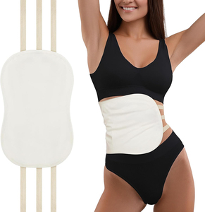 Reusable Castor Oil Pack <b>Wrap</b> for Stomach Belly and Liver Leakproof Castor Oil Waist <b>Wrap</b> with Adjustable Straps Washable - Product Image 1