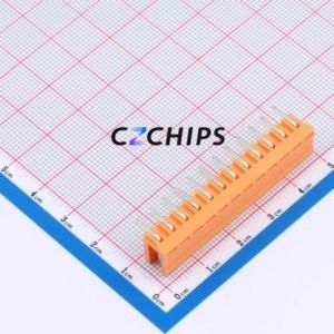 MXHT396R-3.96-12P-OE01-Cu-A Plug-in Terminal Block Bent Lead Through Hole,P=3.96mm Board-to-Board / Socket - Open 1x12P 3.96mm - Product Image 2