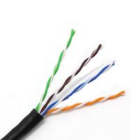 Cable Ethernet UTP Cat 5 RJ45 Personalizado de Fábrica Xunfa, Cable de Red UTP Cat5 CCA de 4/8 Núcleos