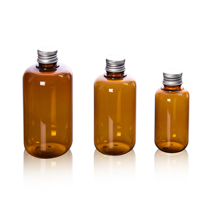 Mini bouteille ronde vide 300ml, contenant en plastique, pour produits cosmétiques, de haute qualité, 10 unités - Product Image 6