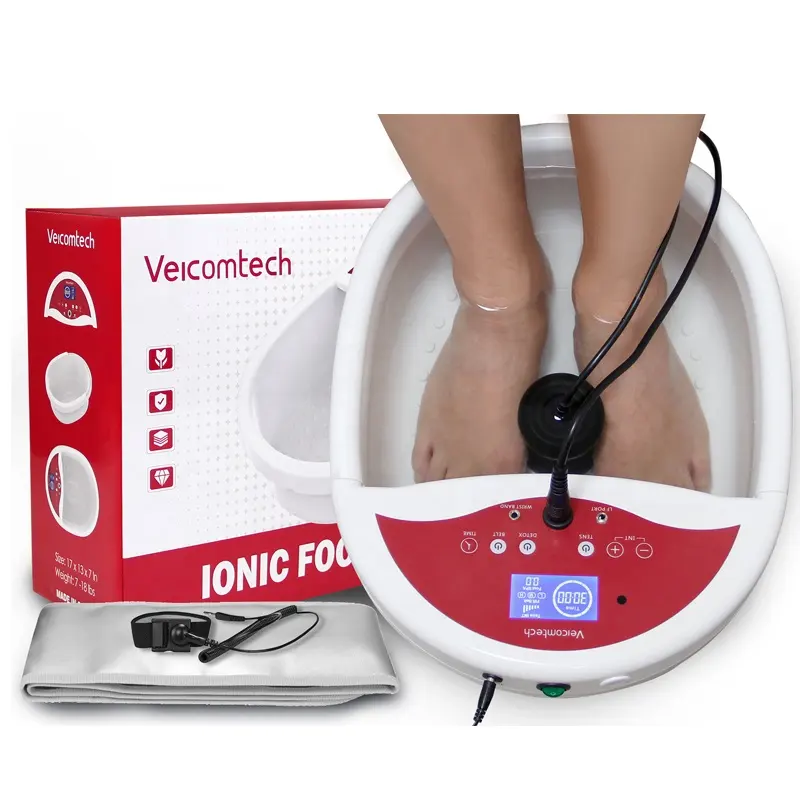 Machine ionique de détox des pieds, certificat CE, bain de pieds avec ceinture infrarouge