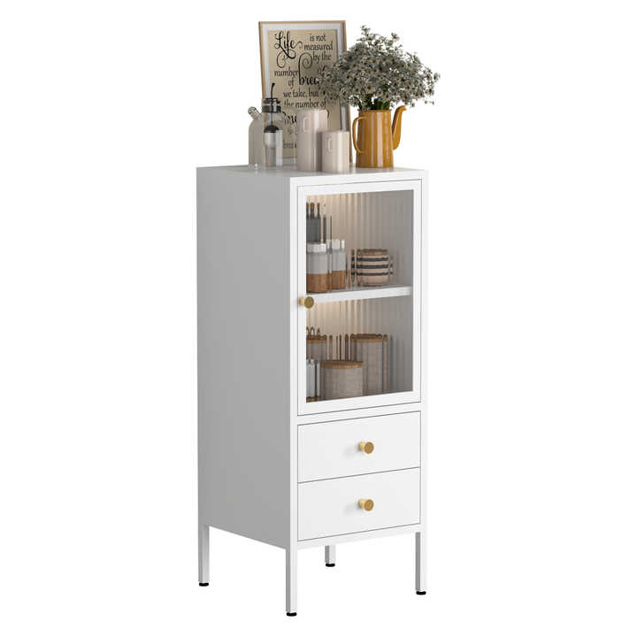 3/4 Drawer Kitchen Storage Metal Dining Room Standing Rack