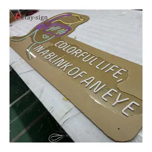 Customize Wall Flex Led Light Words Sign Acrylic Light Up Rgb Number For Party Neon Light