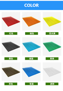 JXH Parcs extérieurs OEM Centres commerciaux PC Feuilles creuses <span class=keywords><strong>Plaque</strong></span> solaire Panneaux en nid d'abeille Feuilles de toit en <span class=keywords><strong>polycarbonate</strong></span> - Product Image 3