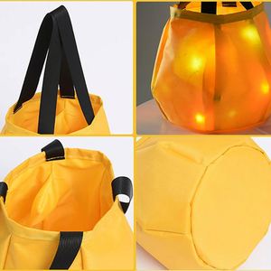 Sac d'Halloween brodé en forme de citrouille, seau à bonbons pour la fête des démons, accessoires et fournitures - Product Image 4