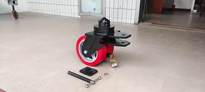 O recipiente roda a roda do dobro do nível do plutônio do núcleo do ferro para o contentor resistente super - Product Image 5