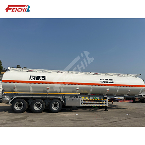 FEICHI Tri-Axle 42000 litros aleación de aluminio o acero al carbono cisterna combustible aceite <span class=keywords><strong>barco</strong></span> con boca de alcantarilla aceite cisterna buque remolque - Product Image 4