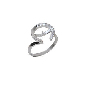 Anillo Abierto de Plata S925, Medio Redondo, Ajustable, para Mujer, Tallas 10-11, Accesorios para Joyería, Herramientas y Equipos - Product Image 5